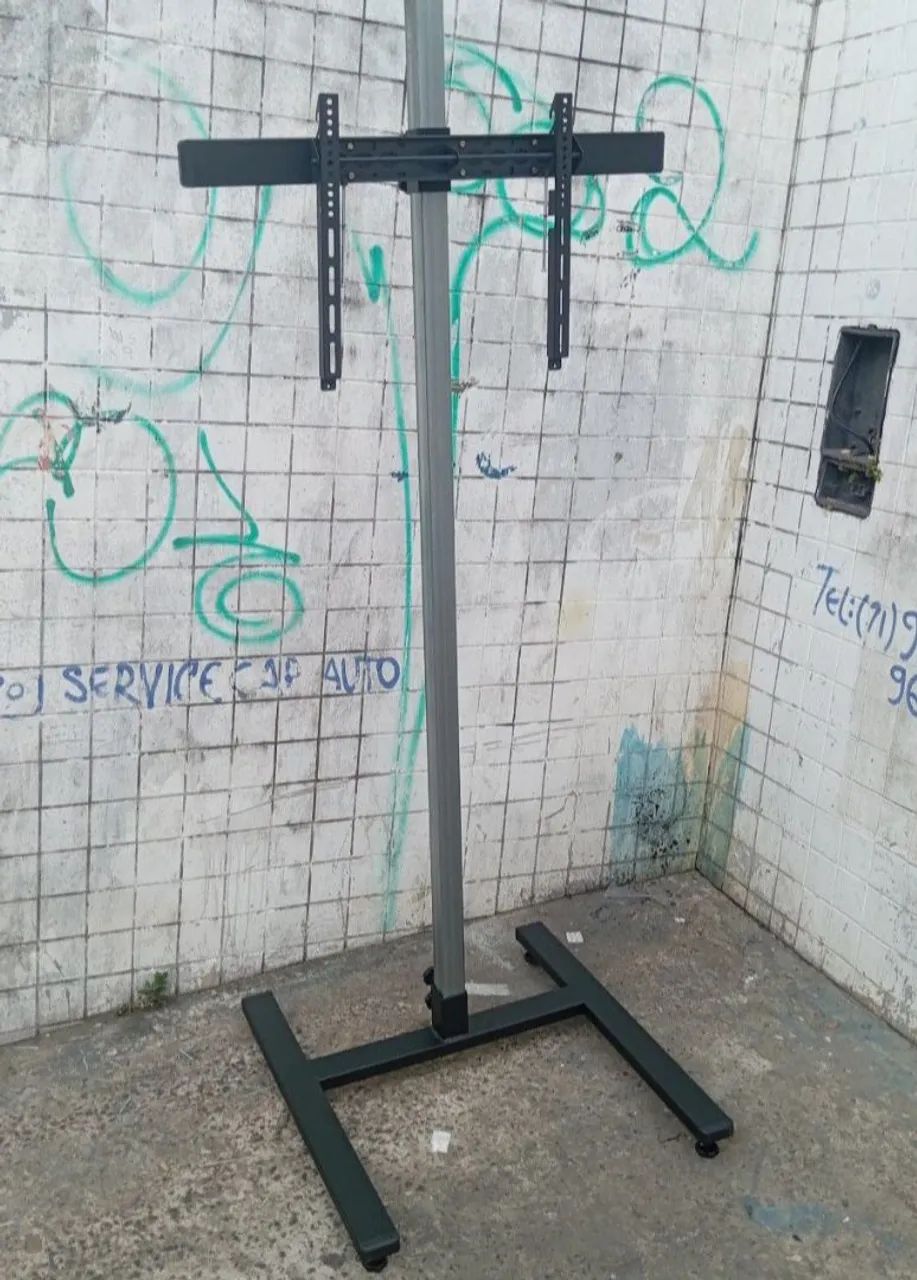 SUPORTE PARA TV MODELO PEDESTAL REGULÁVEL PARA EVENTOS/POUSADA//BAR FE 32 A 75 POLEGADAS 