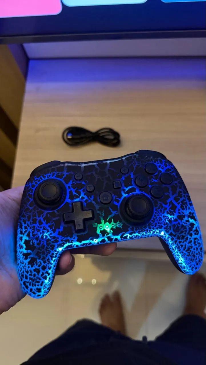 Controle Joystick Led Bluetooth 