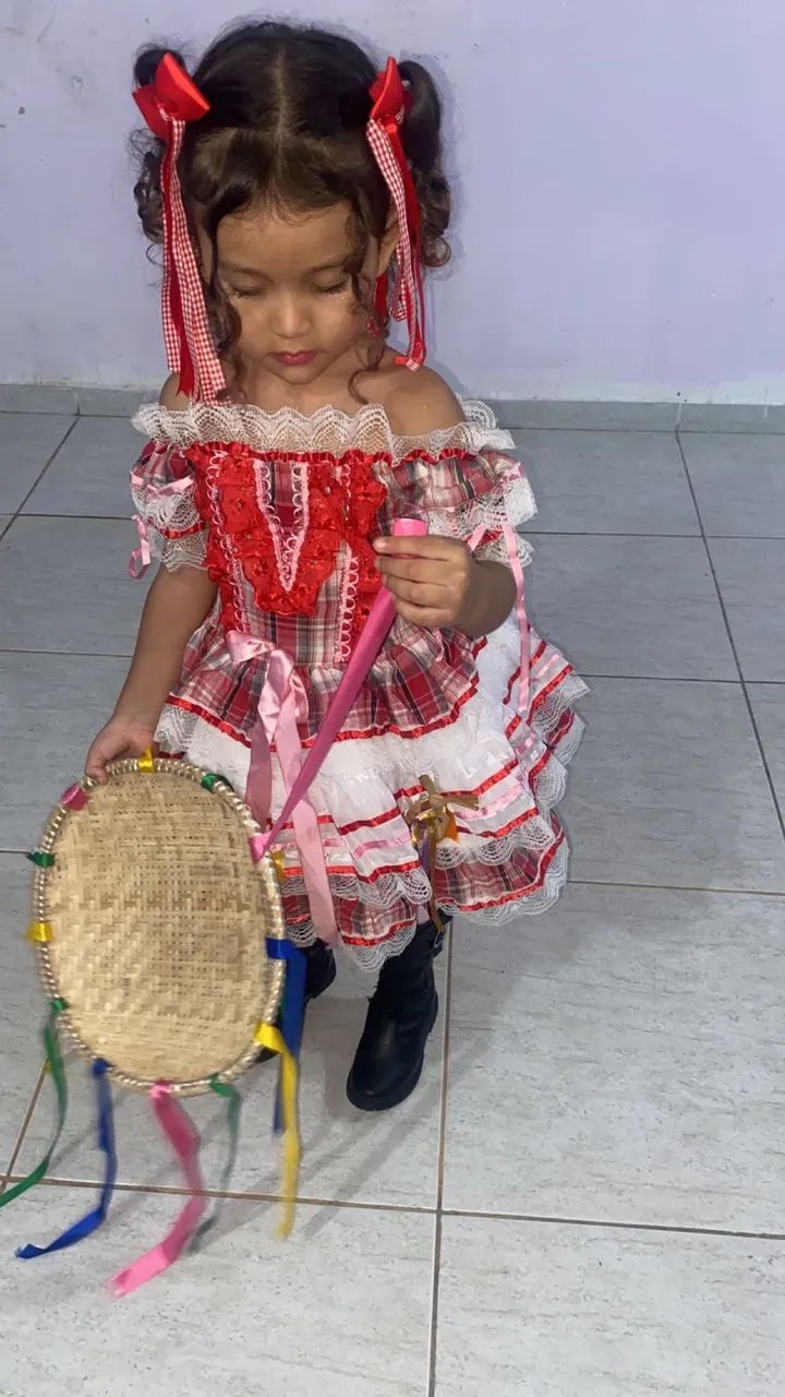 Vestido Junino 3 anos - Foto 4