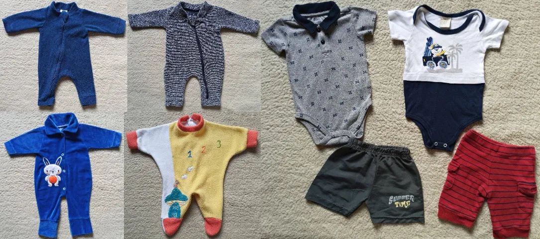 Lindo Lote de Roupas Para Bebê Menino - Tam: 1/4 Meses - Foto 3