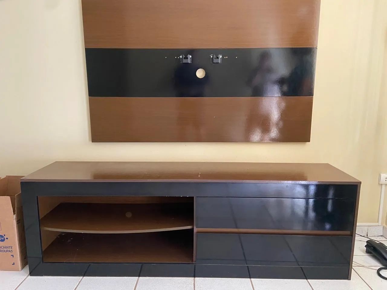 Rack com painel 