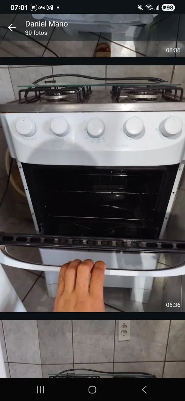 Vendo fogão 4 bocas funcionando perfeitamente 