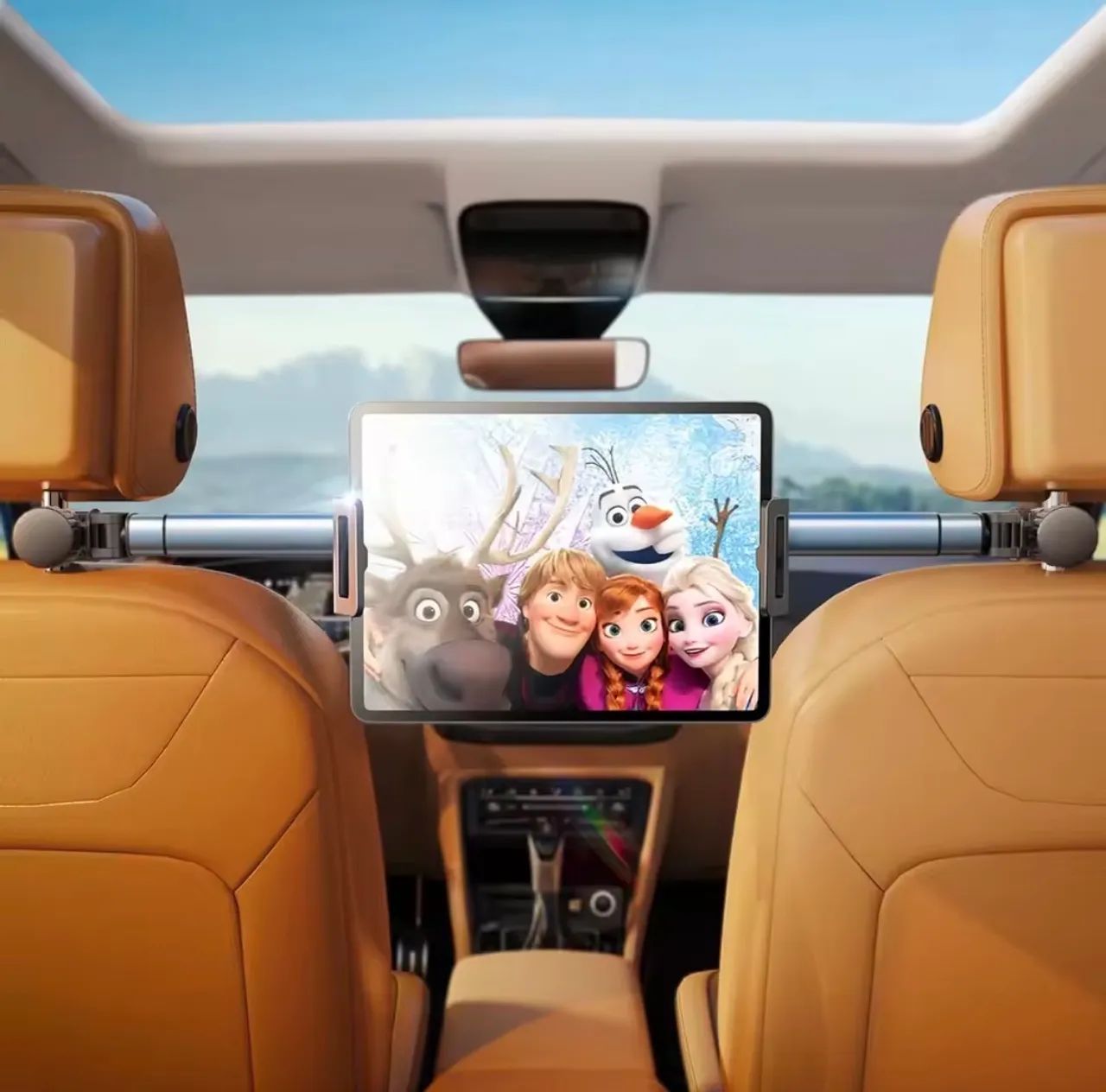 Suporte para tablet para carro, meio do assento