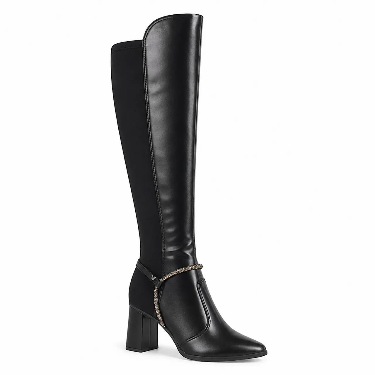 Bota cano longo preta - Foto 4