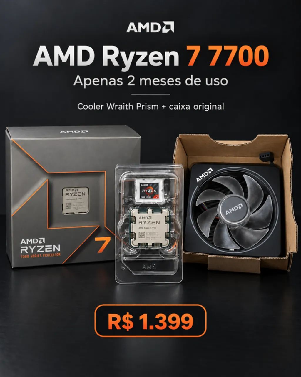 Processador AMD Ryzen 7700