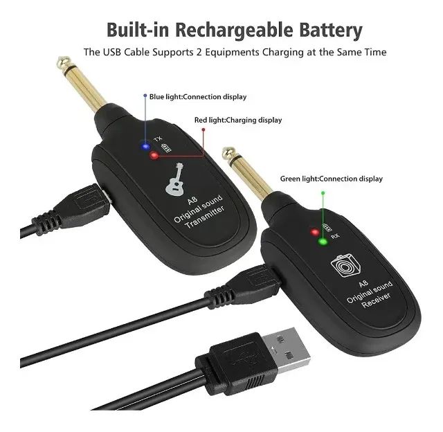 Transmissor E Receptor Wireless Original Soud Para Guitarra - Foto 2