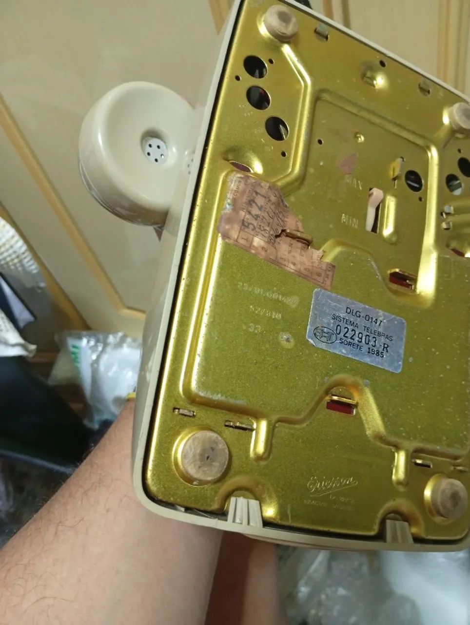 Vendo aparelho de telefone fixo antigo Ericsson em ótimo estado  - Foto 4