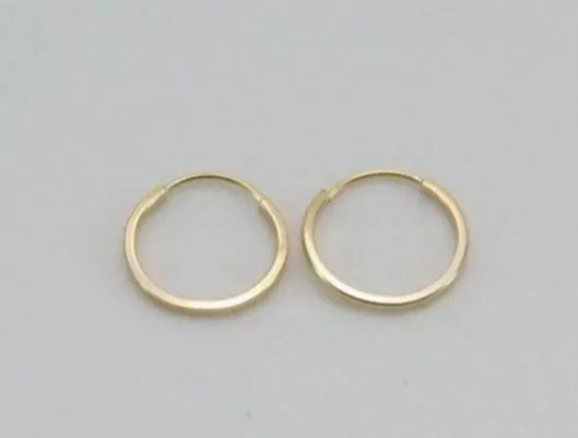 Argola de ouro 18k 20mm  - Foto 2