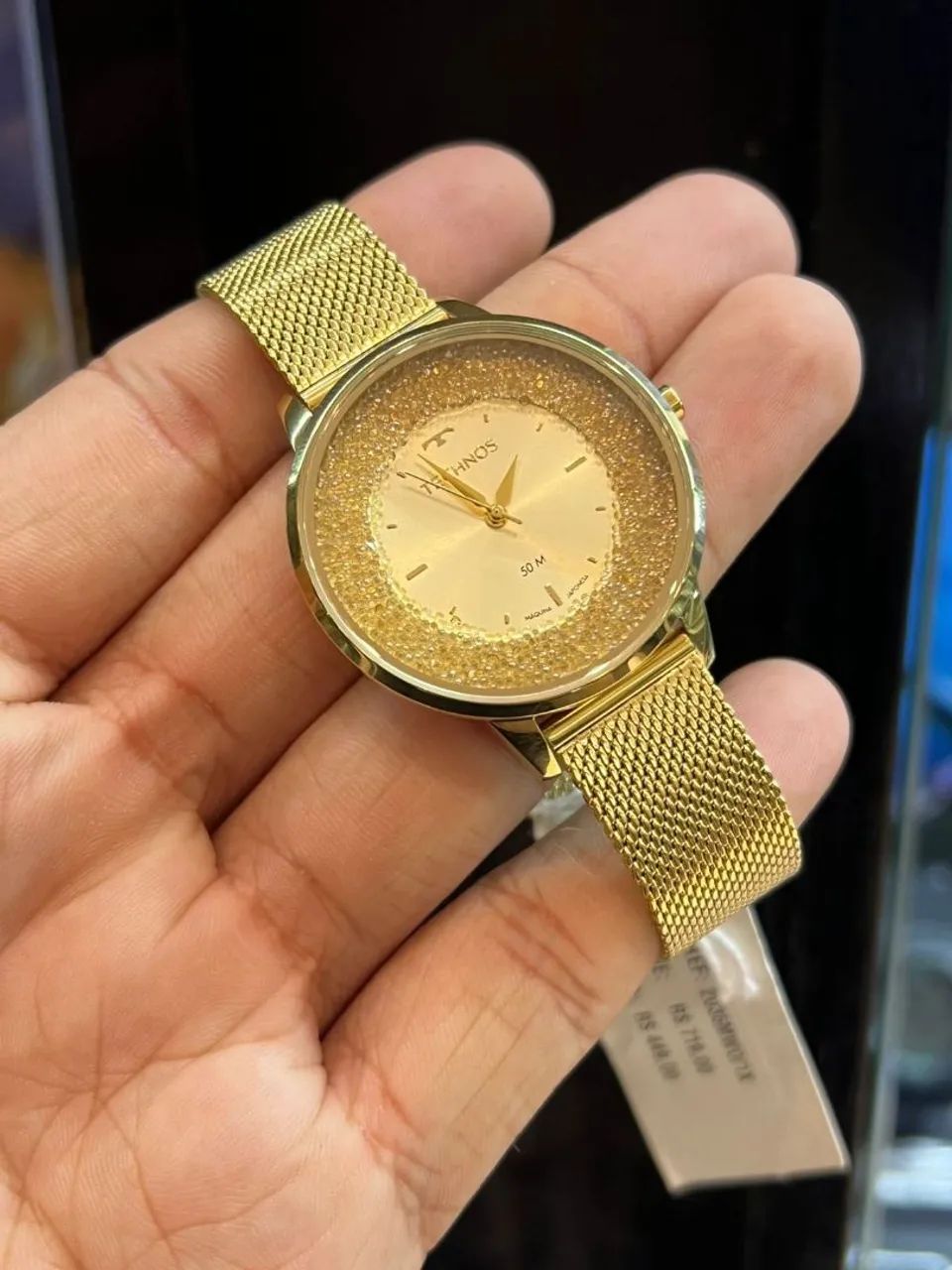 Relógio Feminino Technos Dourado 