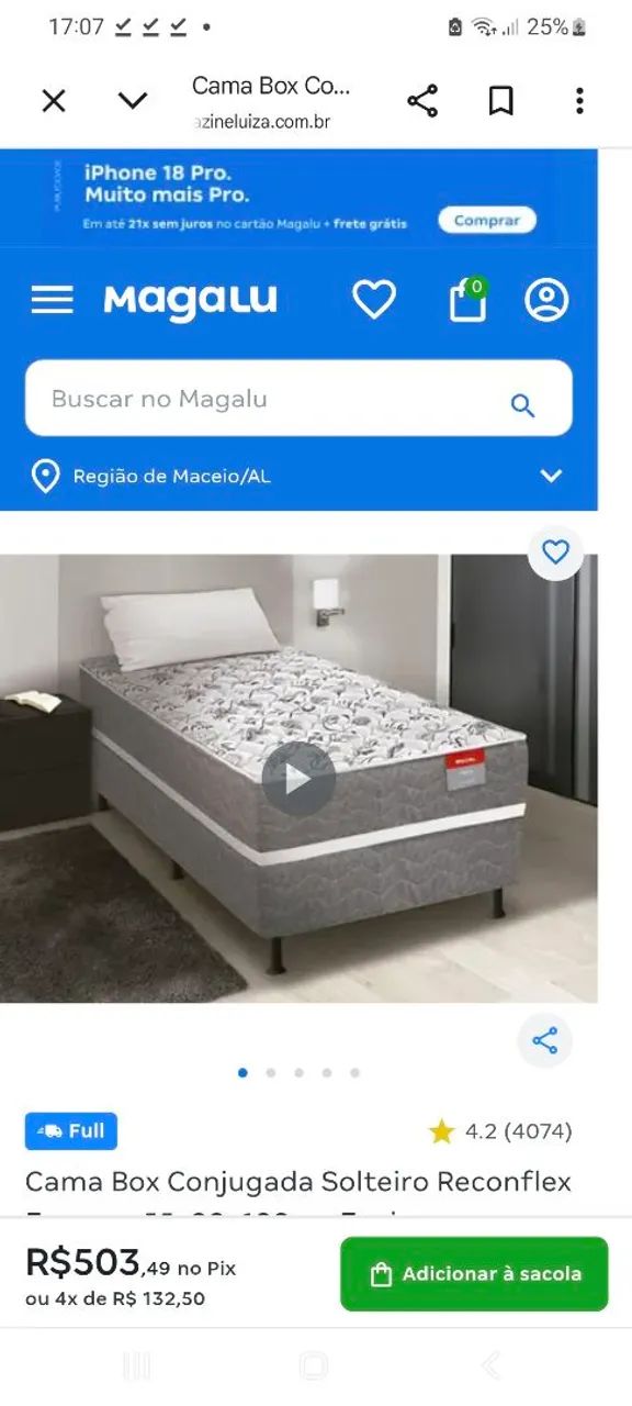 Cama solteiro nova lacrada  - Foto 4