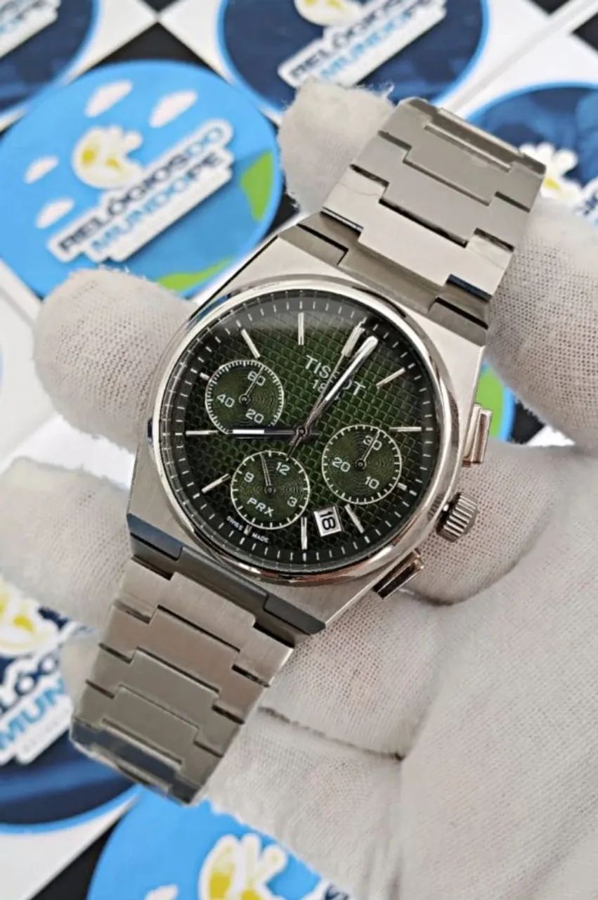 RELÓGIO TISSOT PRX CHNOGRAPH FUNDO VERDE - Acessórios - Torrões