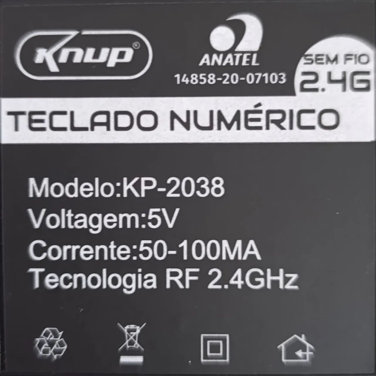 Teclado numérico sem fio - Foto 4