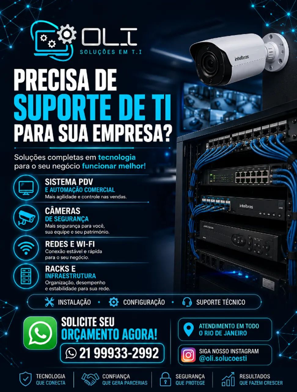 Precisa de PDV ou Cameras? Nós temos