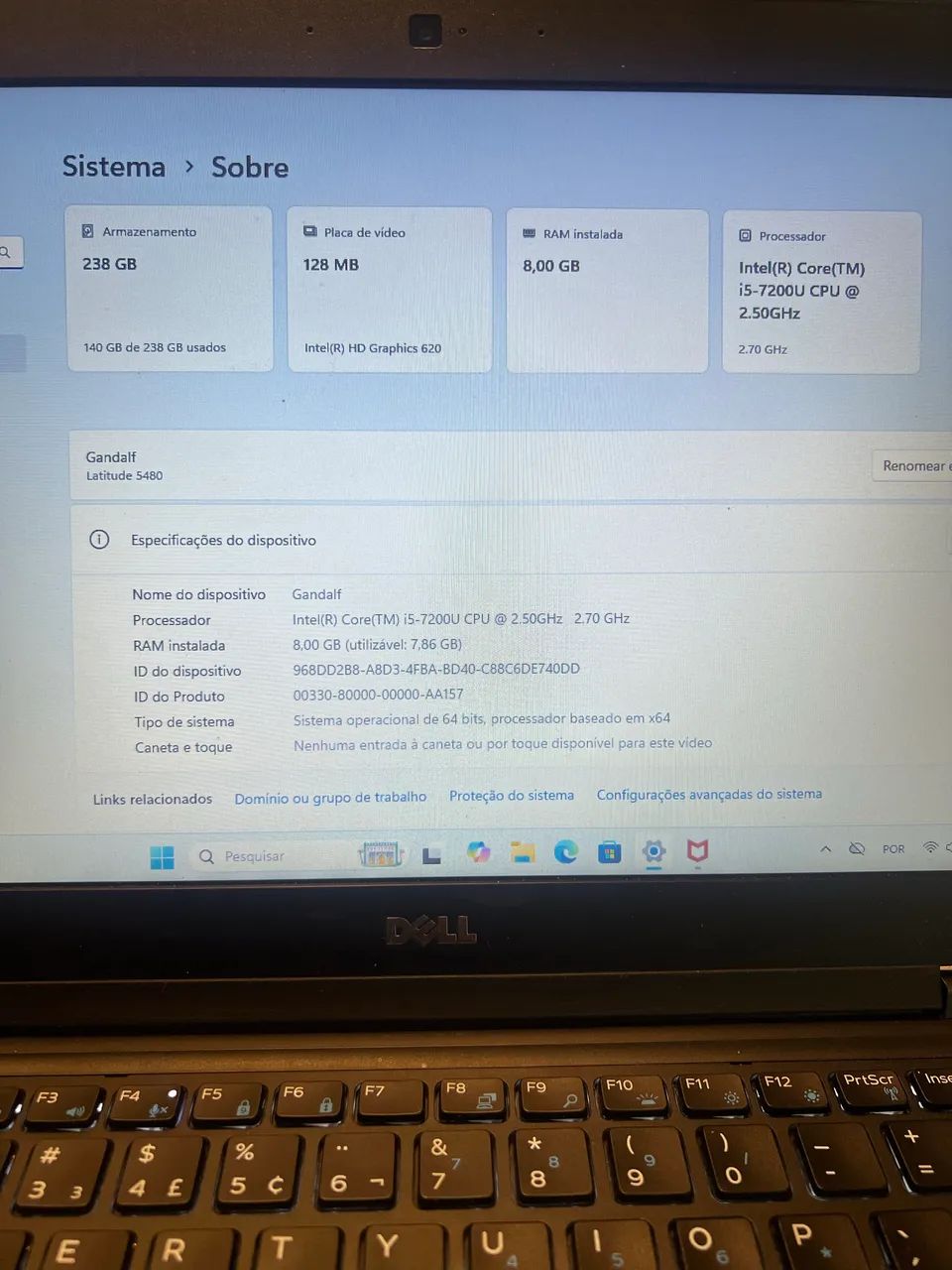Notebook Dell latitude 5480 - Foto 2