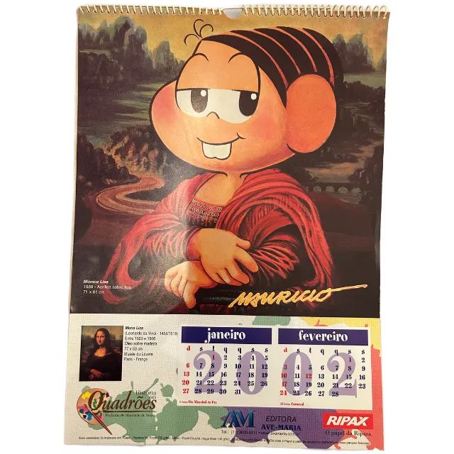 Calendário 2002 Mauricio de Sousa História em Quadrões - Foto 3