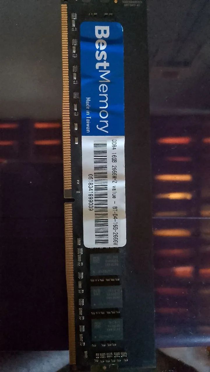 Memória ddr4 16gb 