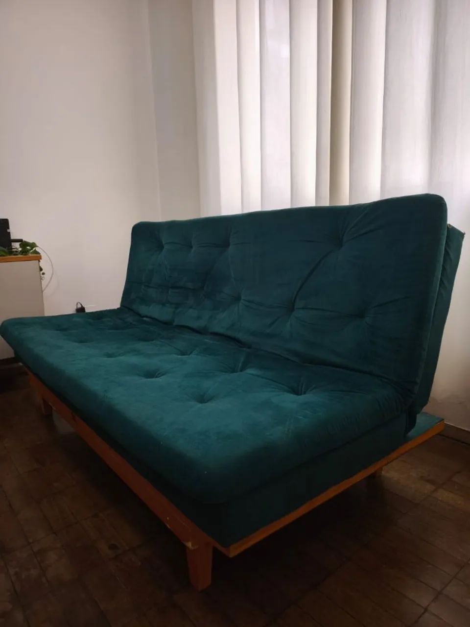 Sofá cama verde militar - Foto 2