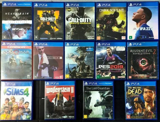 80,00 reais cada - Jogos PS4 - Ac cartão e Olx pay (temos outros jogos)