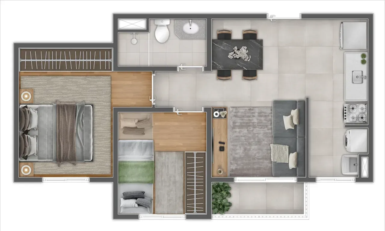 PLANTA 42m²