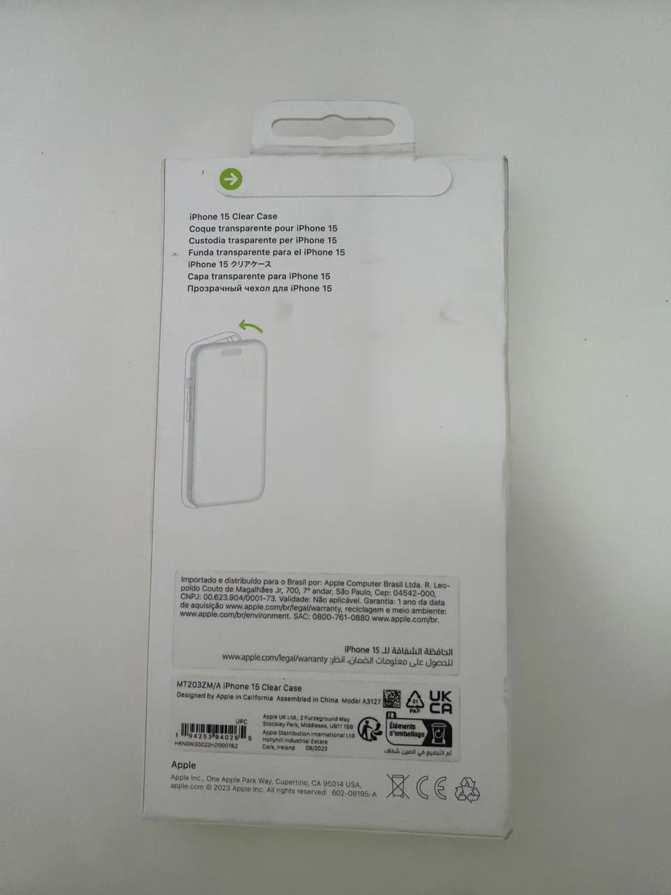[novo] Capa Apple iPhone 15 Original (Clear Case) Transparente MagSafe  - Foto 2