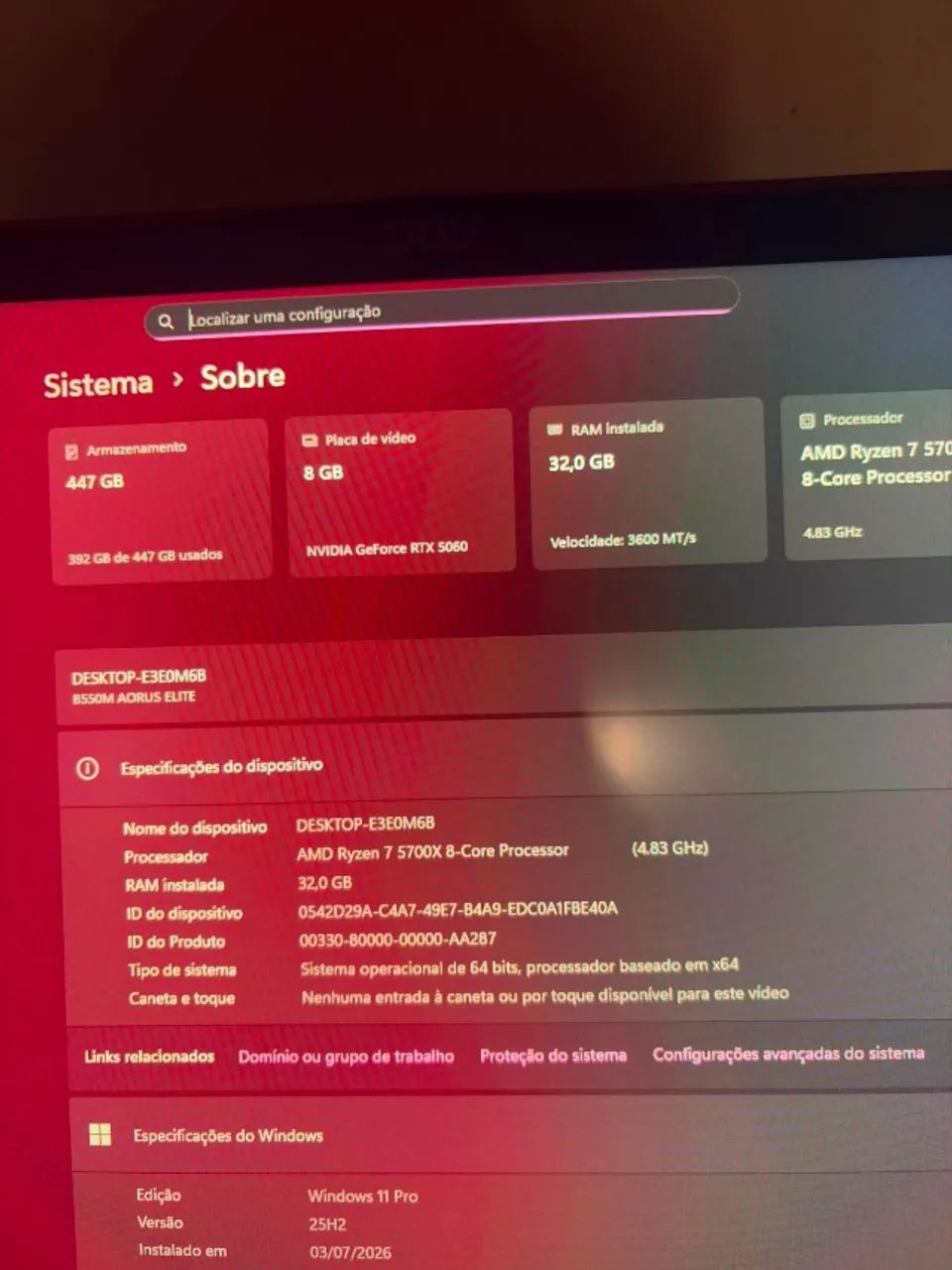 PC GAMER(MONTADO A MENOS DE 1 ANO) - Foto 3