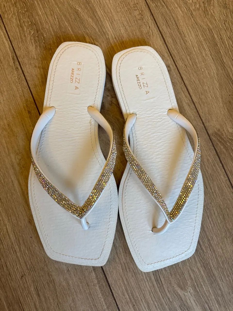 sandália arezzo brizza branca 39 - Foto 2