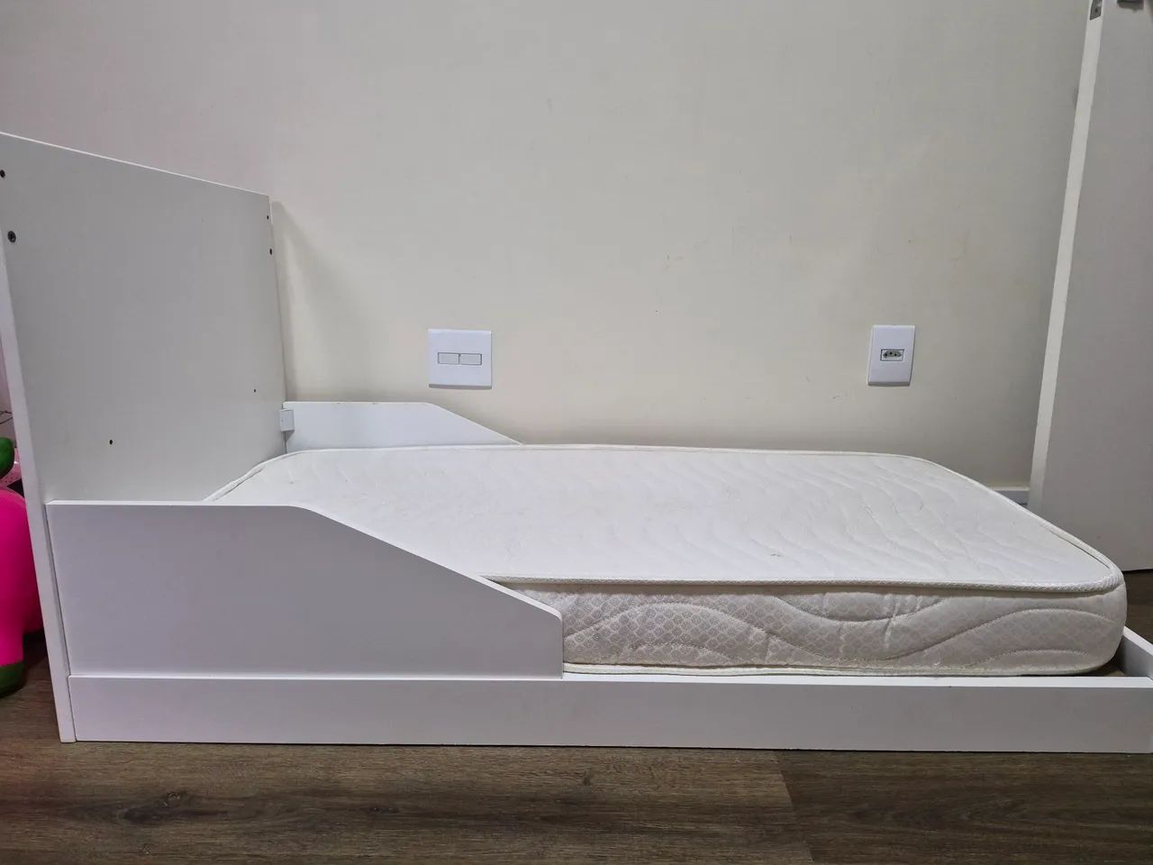 Mini cama infantil com colchão infantil  - Foto 4