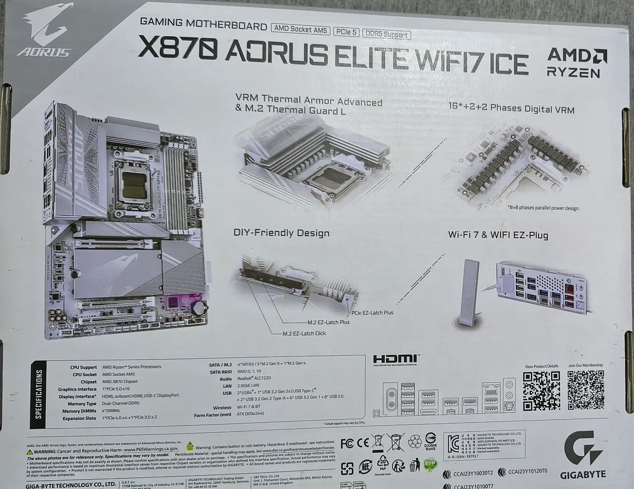 Gigabyte aorus elite wi-fi 7 ice - Foto 3