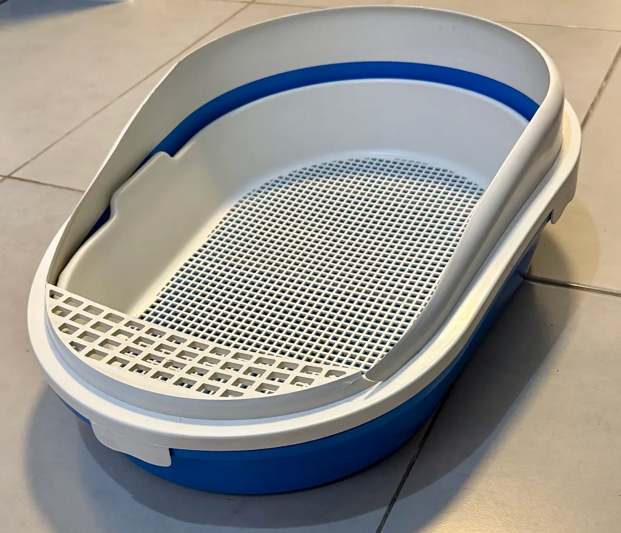 Banheiro Furacão Pet Furba na cor azul para Gatos- NOVO