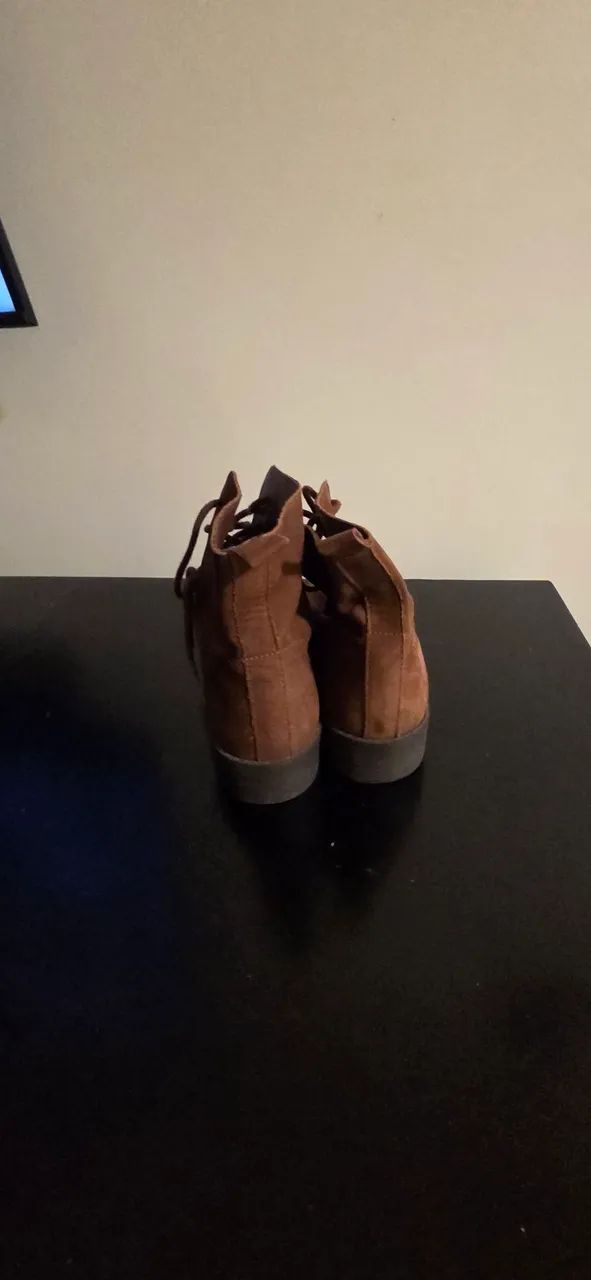 bota coturno arezzo marrom 38 - Foto 2