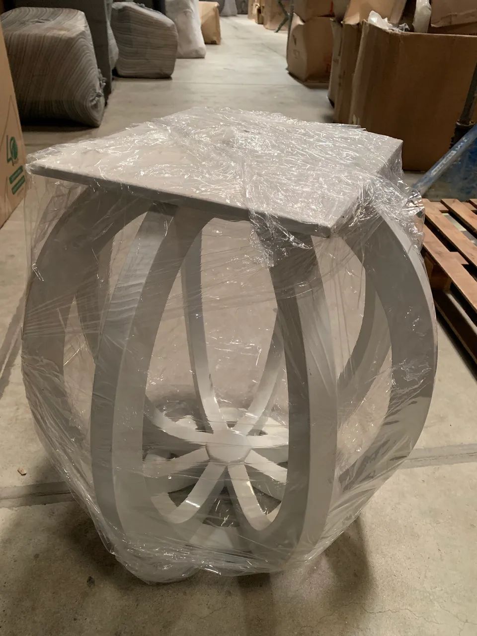 Base de mesa de jantar em laca off white - Foto 2