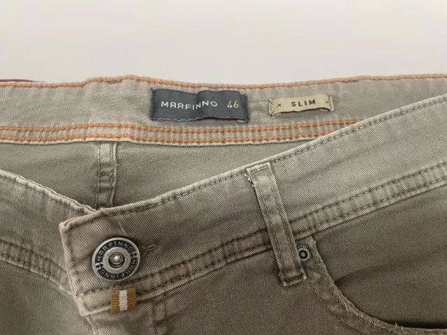 Calça de Sarja Marfinno Verde Nº 46 - Ótimo Estado - Foto 5