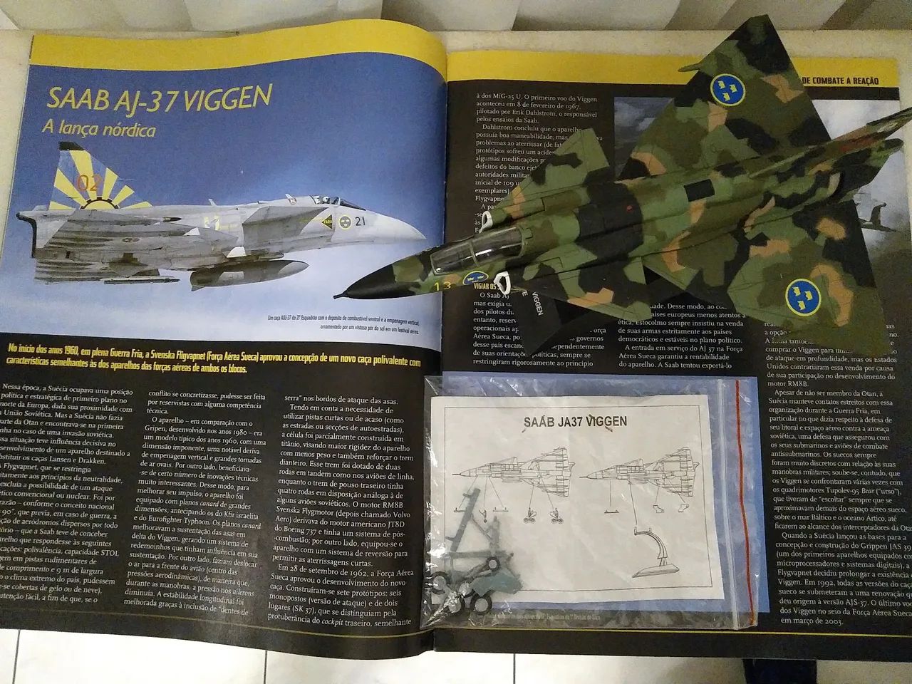 Miniatura altaya/de Agostini caça SAAB VIGGEN - Foto 2