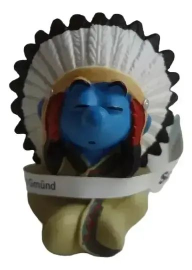 Schleich Germany Os Smurfs - 20556 Smurf Índio 6cm - Foto 4