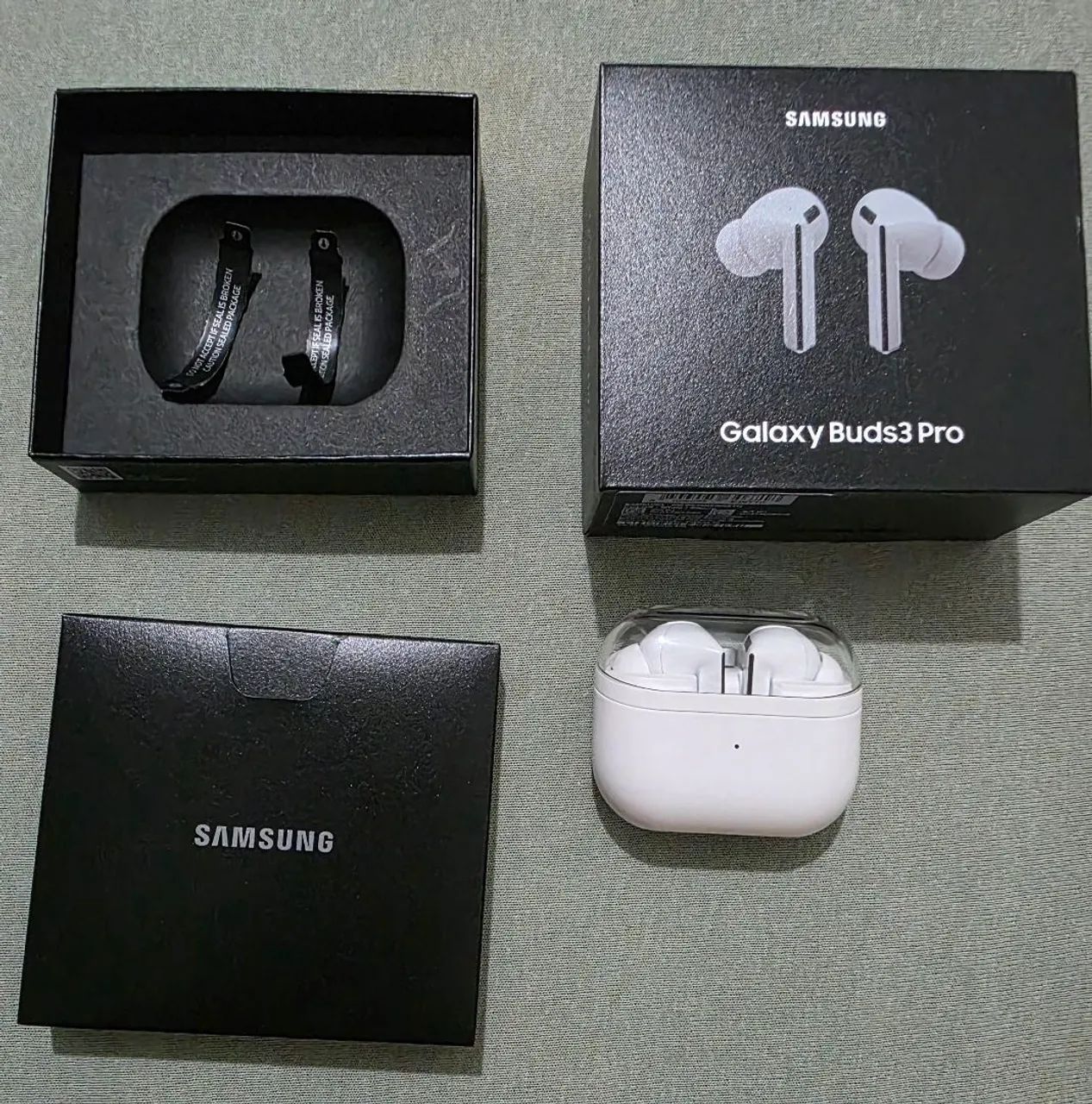 Galaxy Buds3 Pro branco impecável, completo, garantia - Fones de