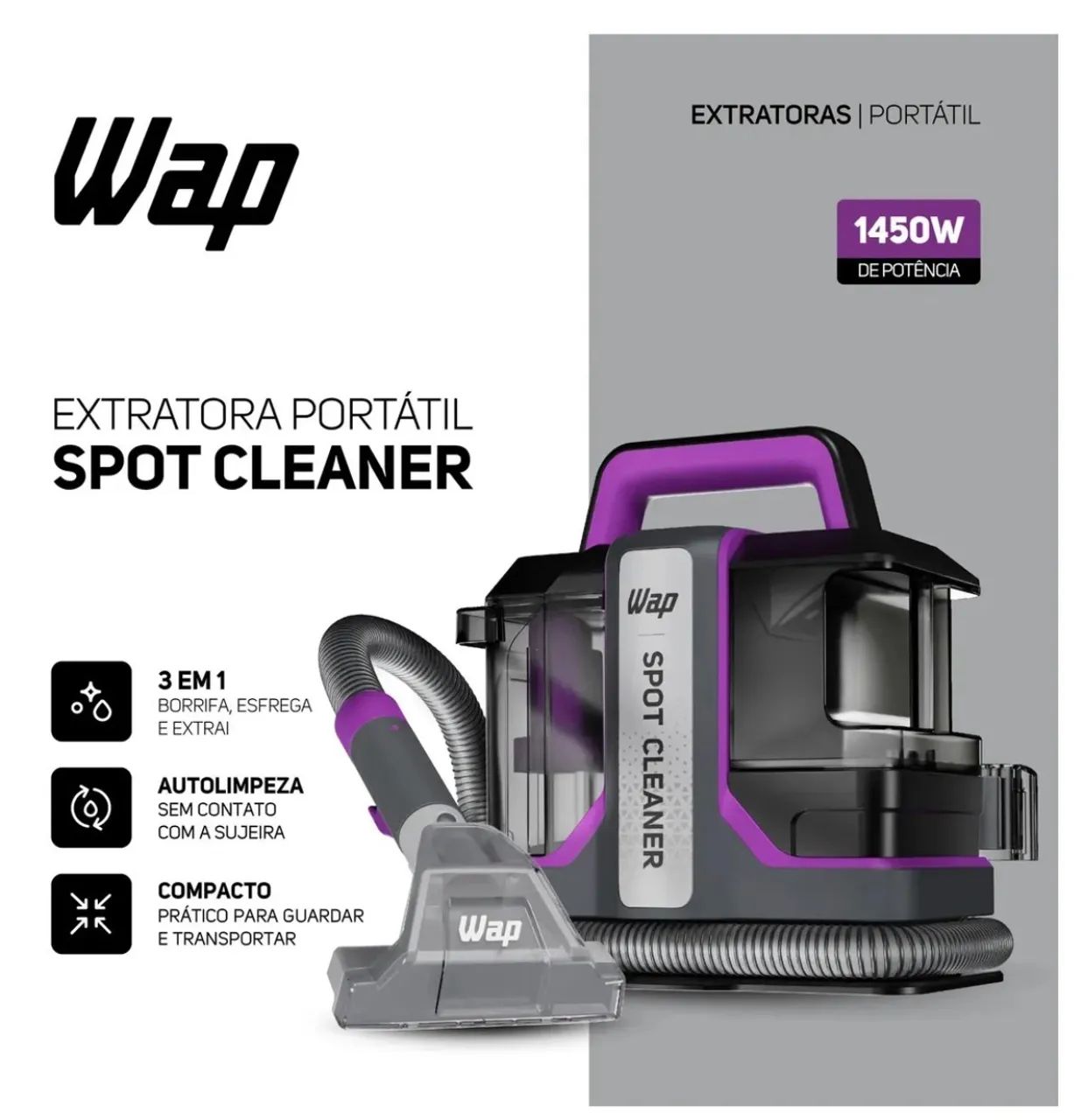Extratora Wap limpeza sofá  - Foto 4