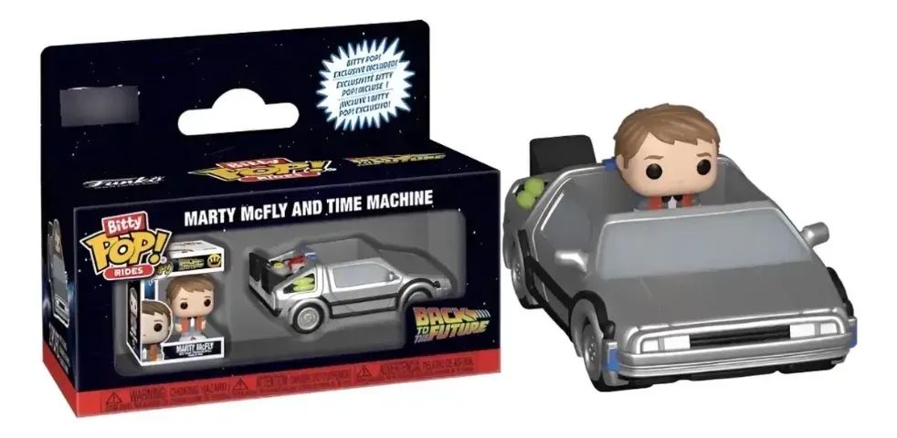 Funko Pop! Bitty Pop Rides - Back To Future -  Marty Mcfly and Machine - Foto 2
