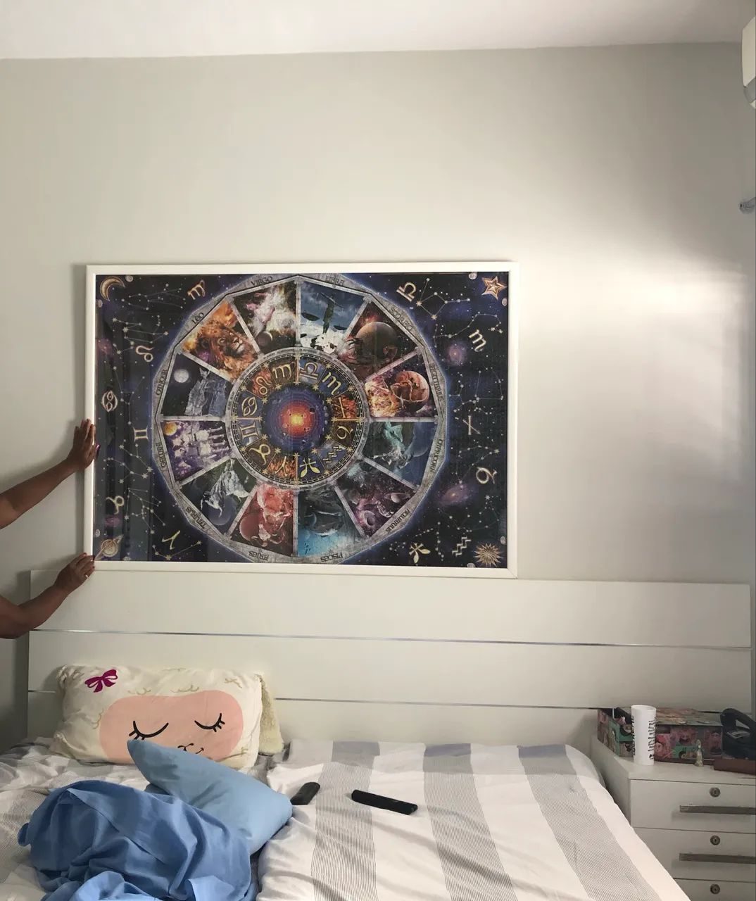 Decoração - Quadro Quebra-Cabeça 5.000 Peças Emoldurado - Astrologia/Zodíaco - Foto 2