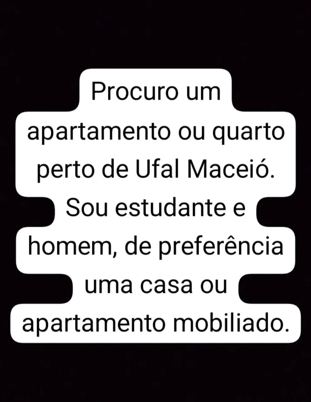 Procuro um quarto ou apartamento mobiliado 