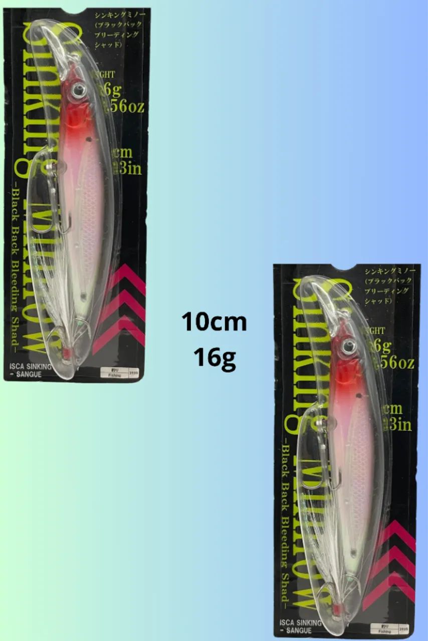isca artificial kit 2 ( kit com 4 iscas) - Foto 2