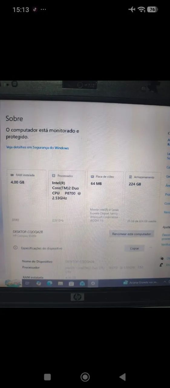 Notebook HP em perfeito estado  - Foto 3