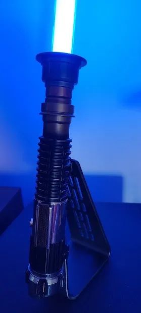 Sabre De Luz Eletrônico Black Series Fx Elite Obi-wan Kenobi - Foto 4