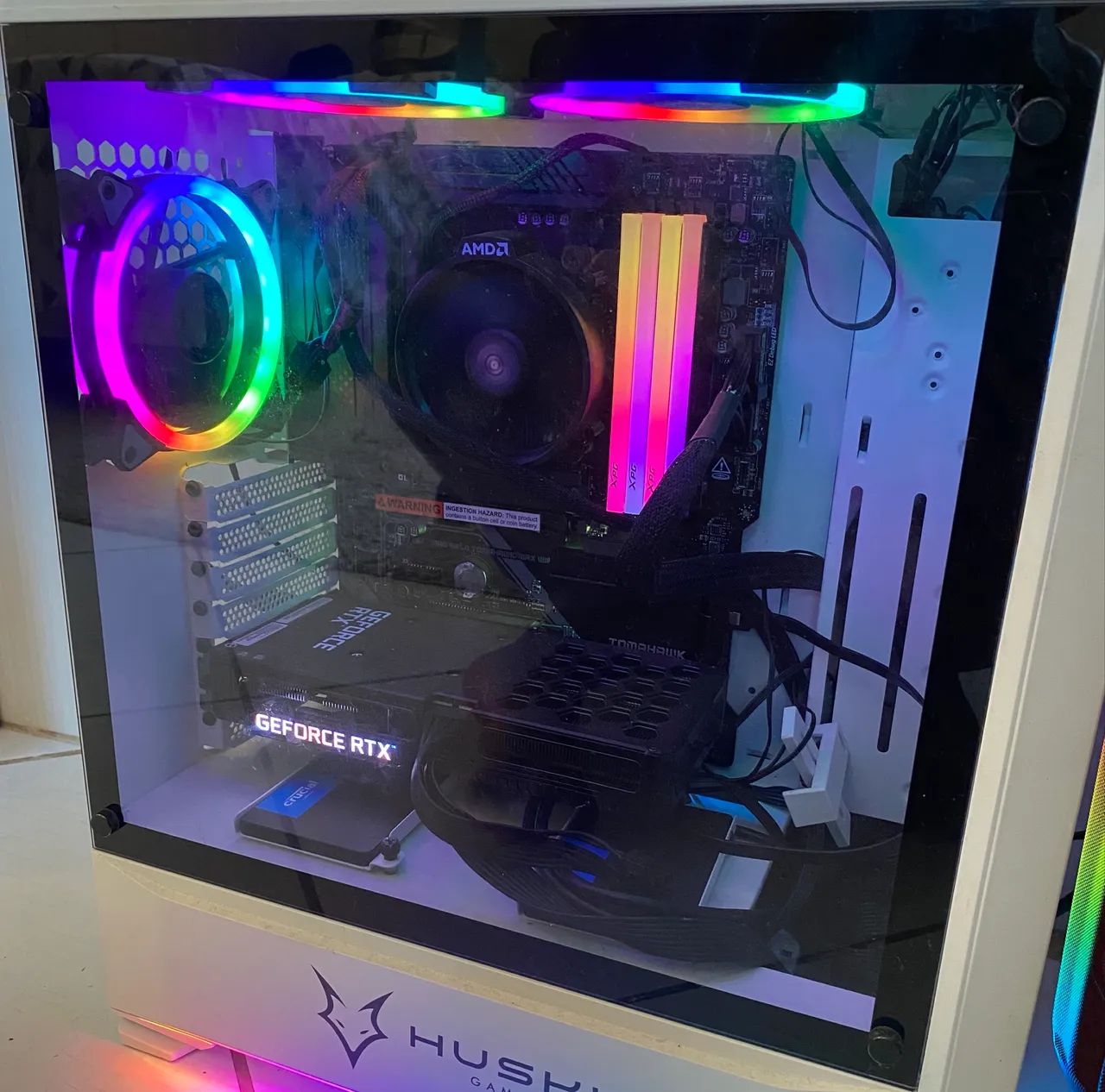 PC Gamer RGB - AMD Ryzen 5 + RTX 3060 + 32GB Ram - Foto 3