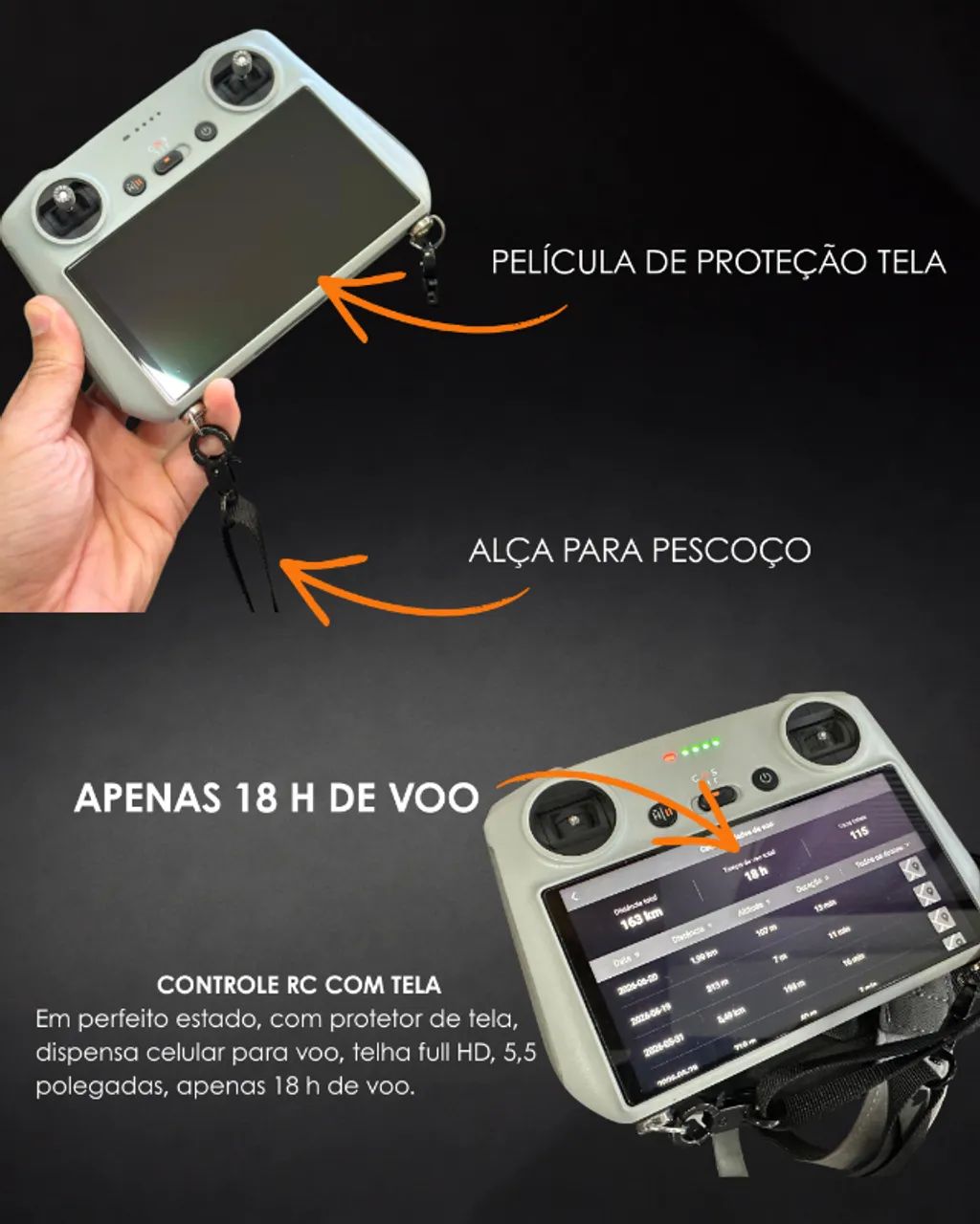 DJI Mini 3 Pro controle RC + Kit Fly More - Foto 4