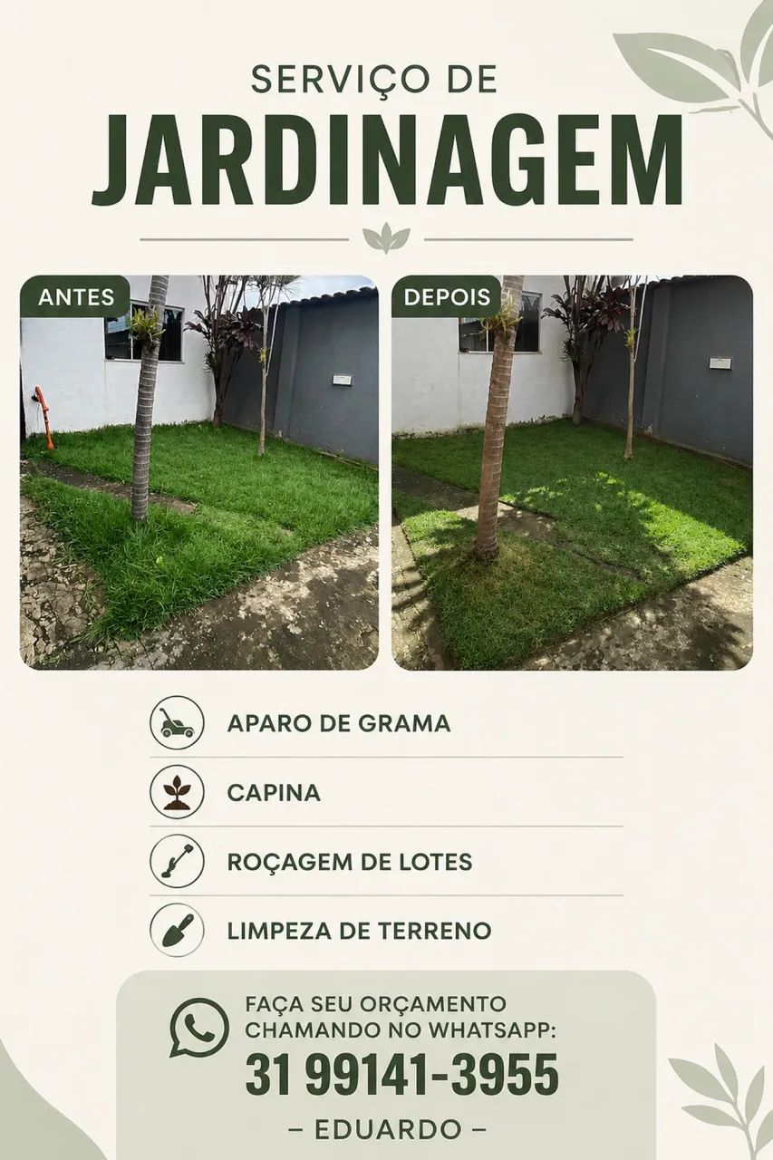 Serviço de jardinagem/capina/roçagem
