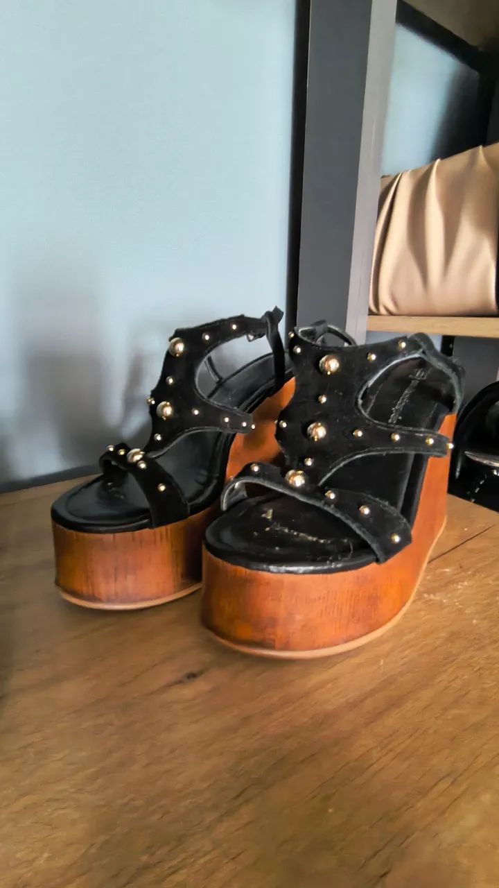 Sandália plataforma flatform Boho - Foto 3