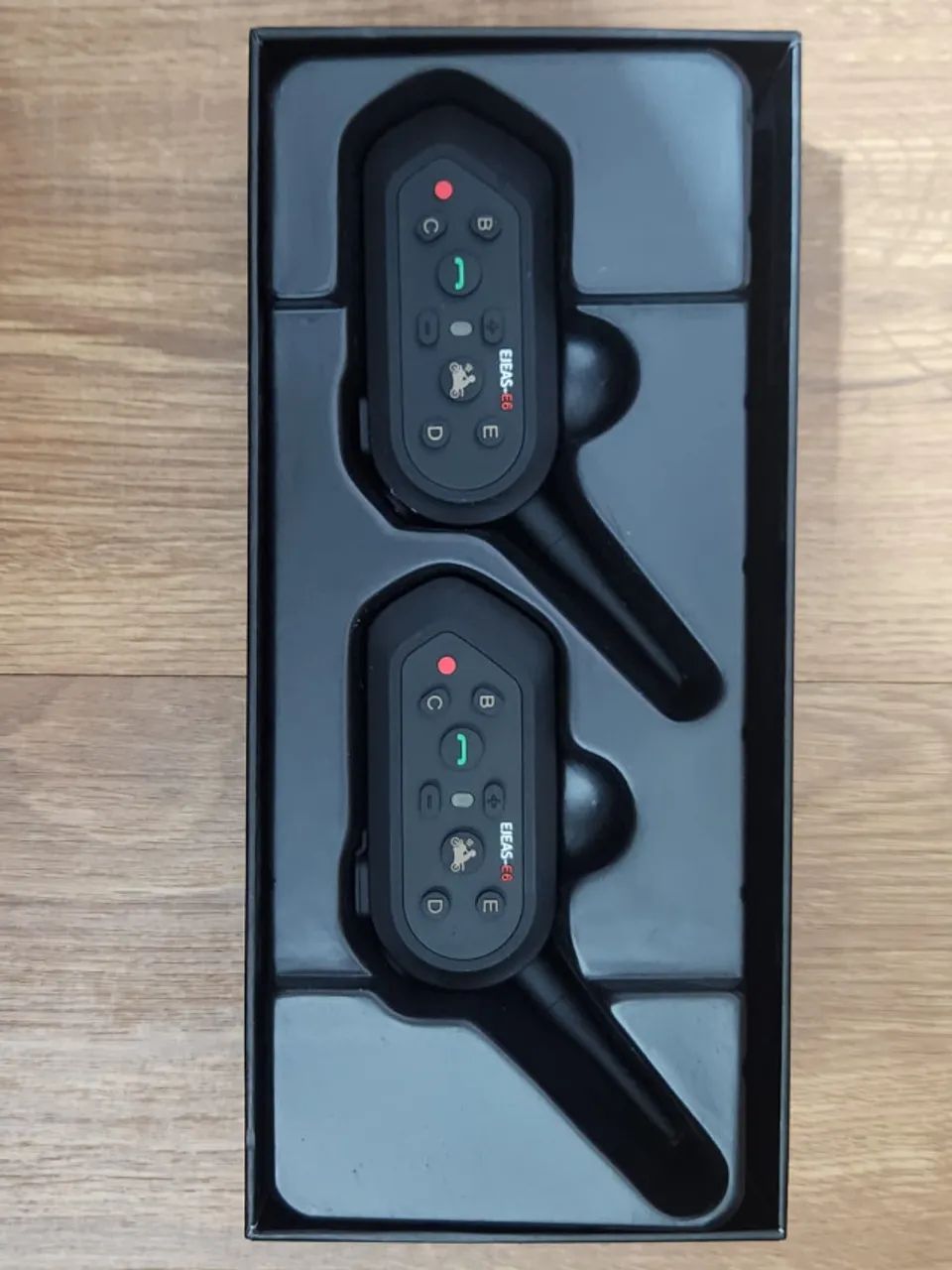Kit Intercomunicador Para Capacete Moto Sem Fio E6 Plus SKU31 - Foto 2
