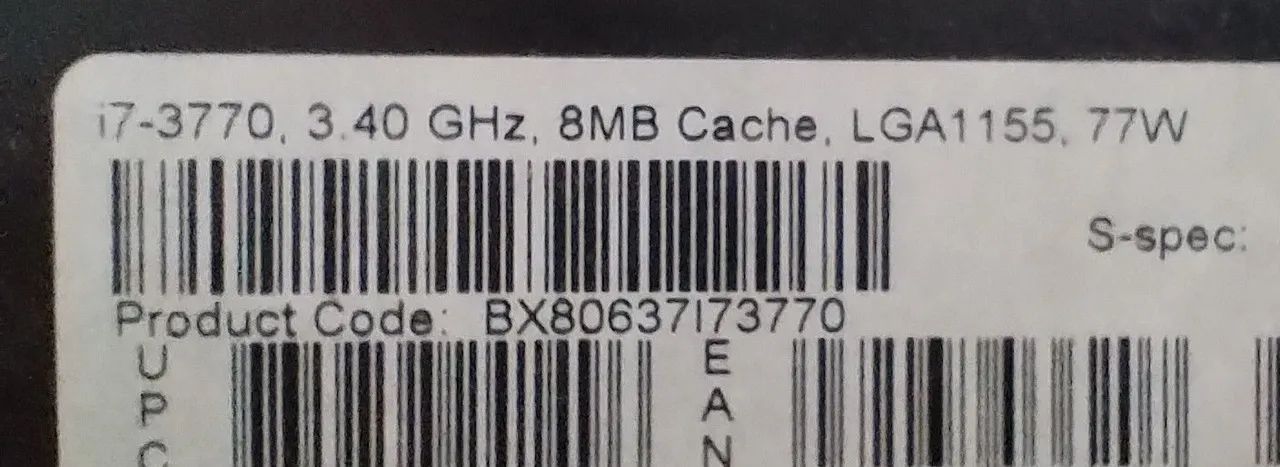 CPU Intel core i7 3770 - Foto 4