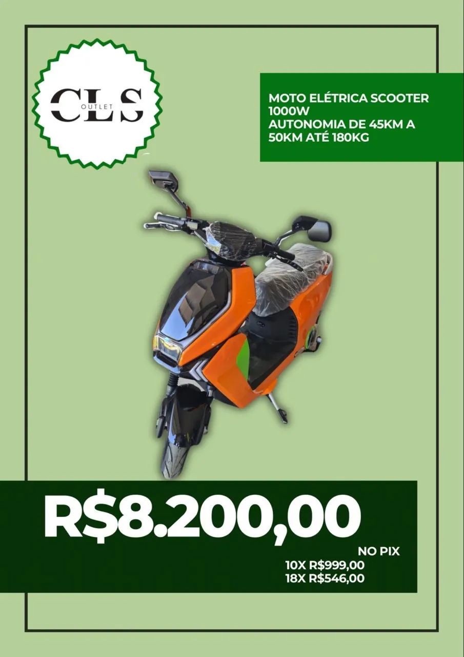 Scooter elétrica 1000w