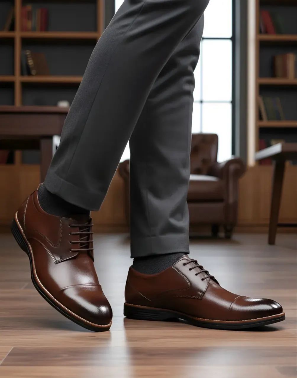 Sapato Social Masculino Oxford Clássico - Foto 3